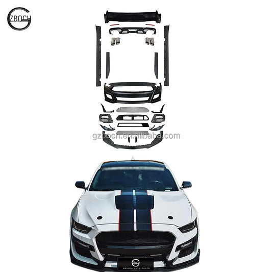 Wholesale body kit For 2017+ Ford mustang upgrade GT500 front rear car