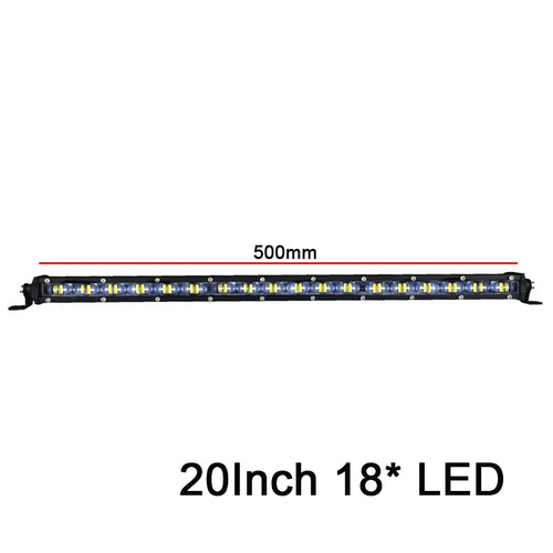 20" /13"/ 8" Aluminum 6D Spot Beam Slim LED Work Light Bar Single Row