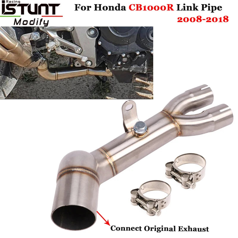 Slip On Motorcycle Exhaust Escape Original Muffler Stainless Steel