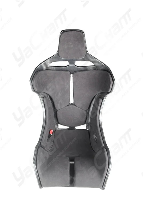 Universal Dry Carbon Racing Seat w/ Black Or Blue Cushion / Bracket /