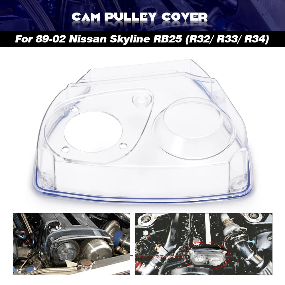 Clear Cam Gear Timing Belt Cover Pulley for Nissan Skyline R32 R33 GTS RB25DET LZ6339