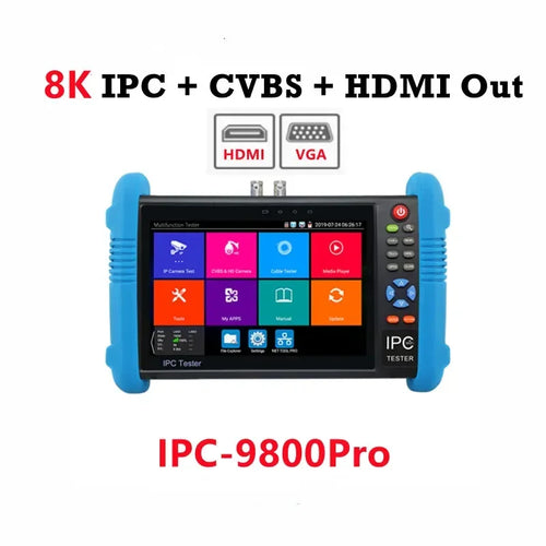 Upgrade Newest IPC9800Pro CCTV IPC Tester Supports 8K IP Camera