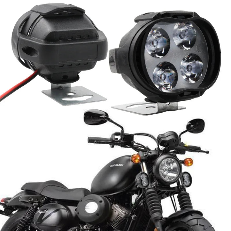 10W motorcycle 4-bead spotlight tail light 12v electric vehicle LED