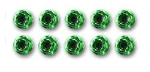 6colors 10pcs 4mm Wheel Nut/ Metal Wheel Hardware for 1/10 R/C hobby