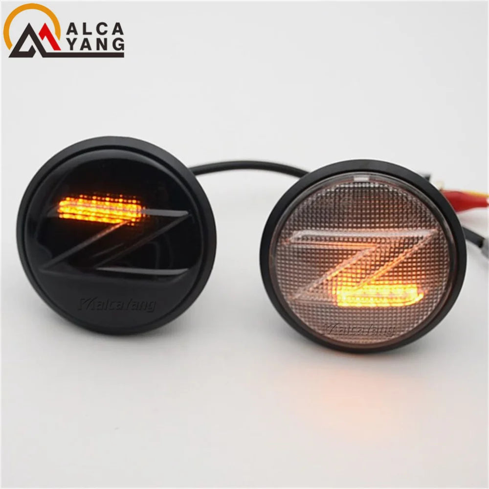 2X Led Dynamic Z Logo Side Marker Light Signal Sequential Blinker