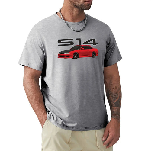 Flame Red 240 sx S14 240 Kouki T-Shirt heavyweights Blouse mens