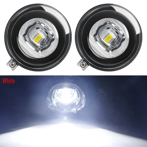 2 X 30W LED Angel Eye Fog Light DRL Car Front Fog Daytime Running Lamp