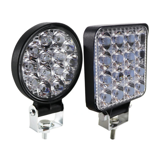 9 LED 27W 16 LED 48W Spot Work Light 12V 24V Car LED Spotlight Square