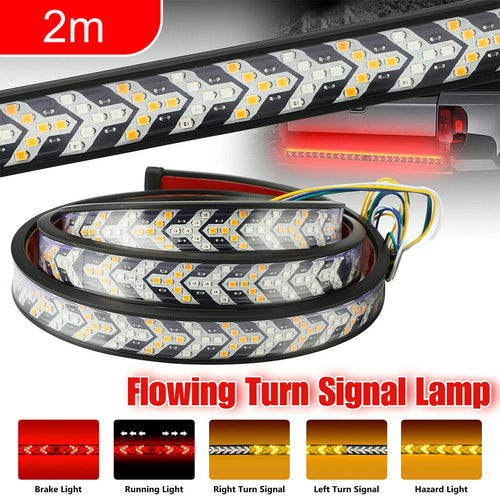 1~2M Car LED Tail Light Flexible Warning Flashing light DC12V/24V