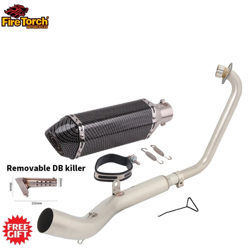 Slip On For Zontes ZT125 U1 G1 Z1 Z2 2021 2022 Full Motorcycle Exhaust