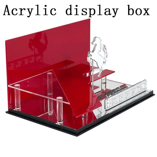 1/64 Scale Galloping Horse Scene Storage Box Car Model Acrylic Display