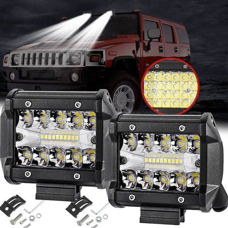 4" Inch 60W 20LED Work Light Flood Spot Combo Off-road Driving Fog