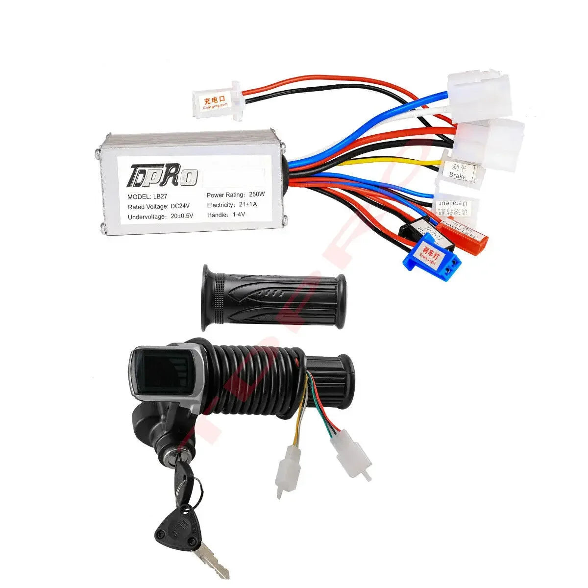 24V 250W 350w 500W Brush Speed Motor Controller Throttle Kit MX 350