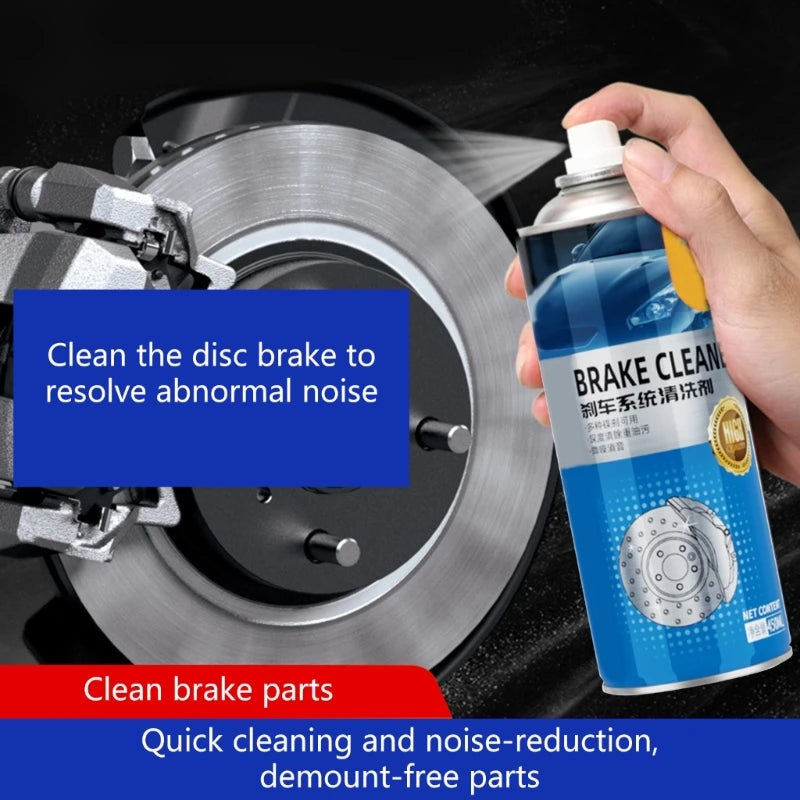 450ML Brake Cleaner Incorrosive Protect Aerosol Spray Lubricates Brake