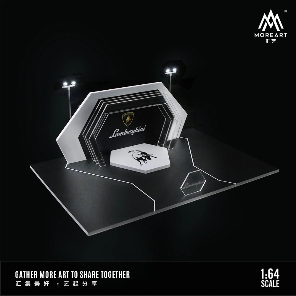 Timemicro+MoreArt 1:64 Lamborghini Auto Show booth light version