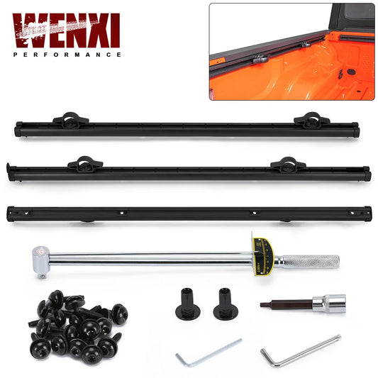 Trail Rail Kit For 20-22 Jeep Gladiator 3.0L 3.6L V6 Utility Rails Tie