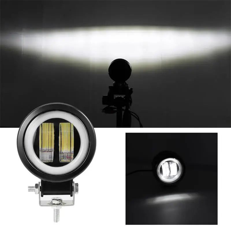 1pc 12V-24V Waterproof Round LED Worklight Beams Spotlights Fog Lamp