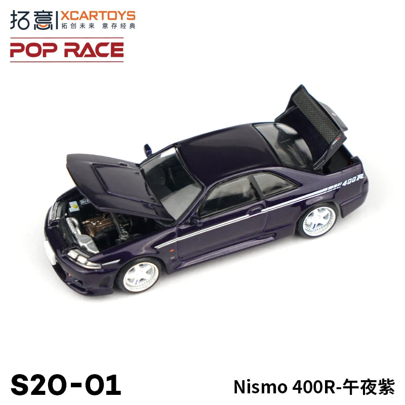 XCARTOYS POP RACE 1/64 Nismo 400R - Midnight Purple Car Alloy Motor