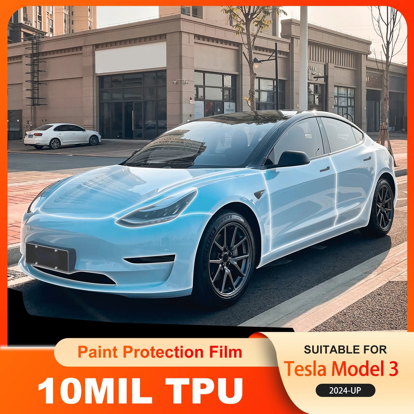 10Mil TPU Scratch Resistant Car Paint Protection Film for Tesla Model