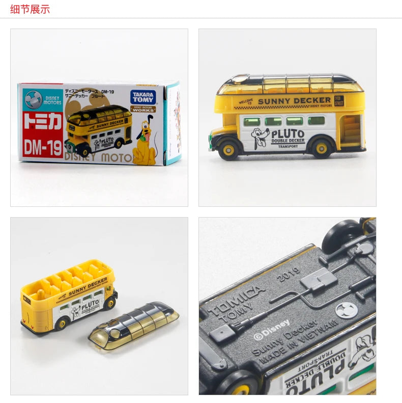 TAKARA TOMY Tomica Disney Pluto Sunshine Bus Motor Vehicle Model