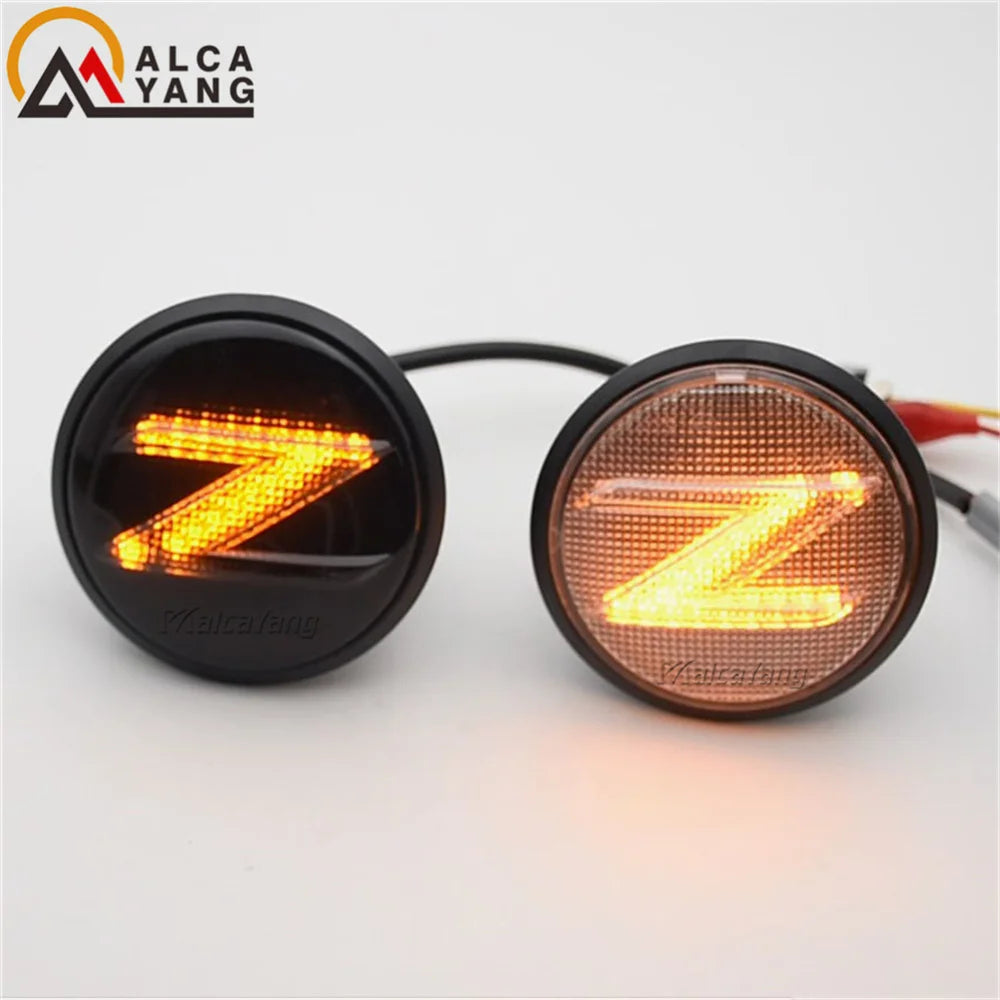 2X Led Dynamic Z Logo Side Marker Light Signal Sequential Blinker