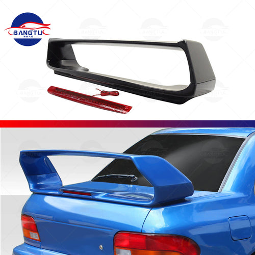 ABS Spoler Fit 02-07 Subaru Impreza WRX STI Trunk Spoiler Wing W/ LED