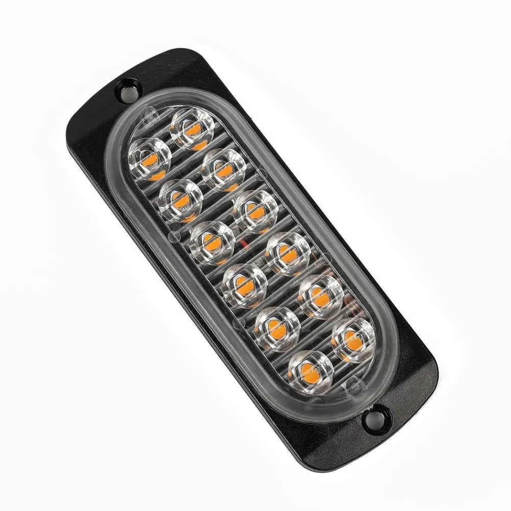 12LED Car Truck Urgent Always Bright Light DC12V-24V 36W For DRL Truck