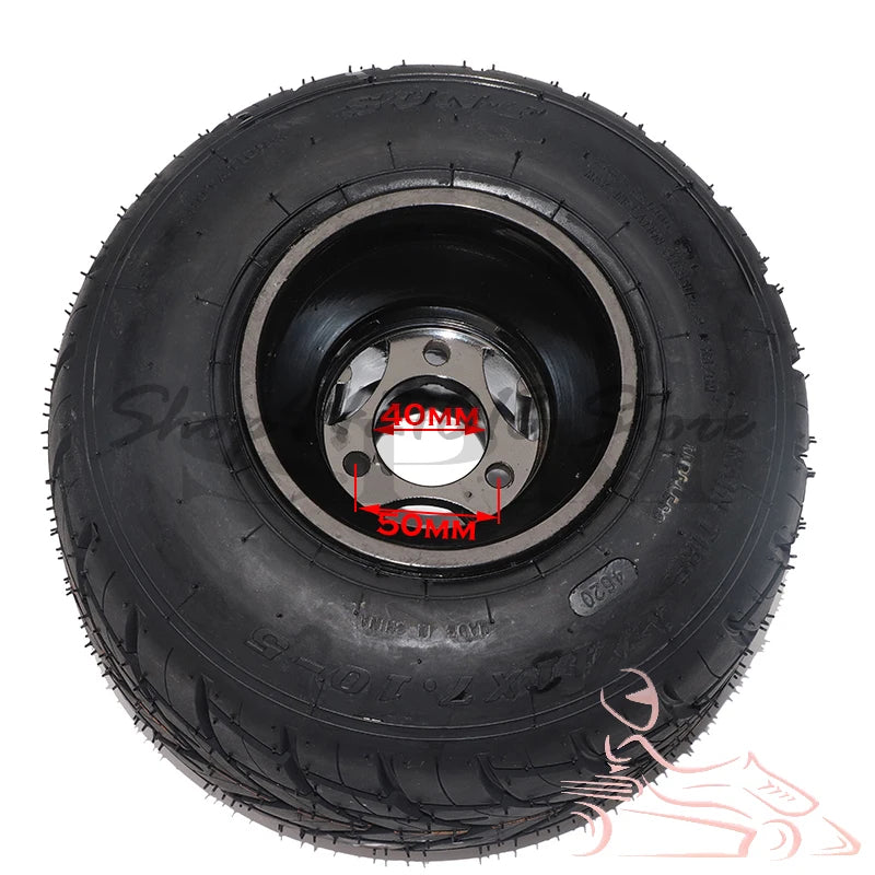 Rear Wheel 11x7.10-5 Kart Wheel Rim Motor Sport Golf Off-road Vehicle