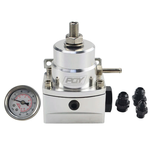 LIZHI RACING - AN8 high pressure fuel regulator w/ boost - 8AN 8/8/6