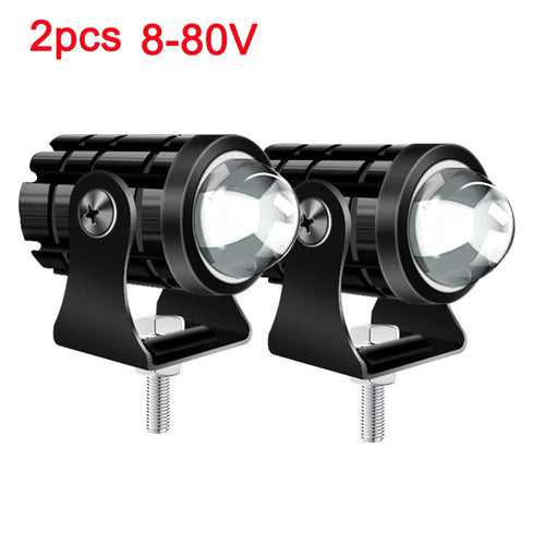 Universal Dual Color Motorcycle LED Headlight ATC Scooter Driving