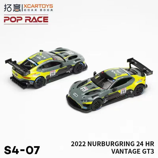 XCarToys x Pop Race 1:64 2022 NURBURGRING 24 HR VANTAGE GT3 Diecast