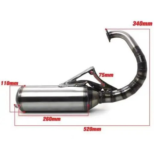 V8 Modified Racing Full Exhaust System For yamaha bws100 4vp exhaust