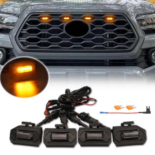 4 Pcs For Tacoma Grill Lights Raptor Off Road Sport 2020 2021 For