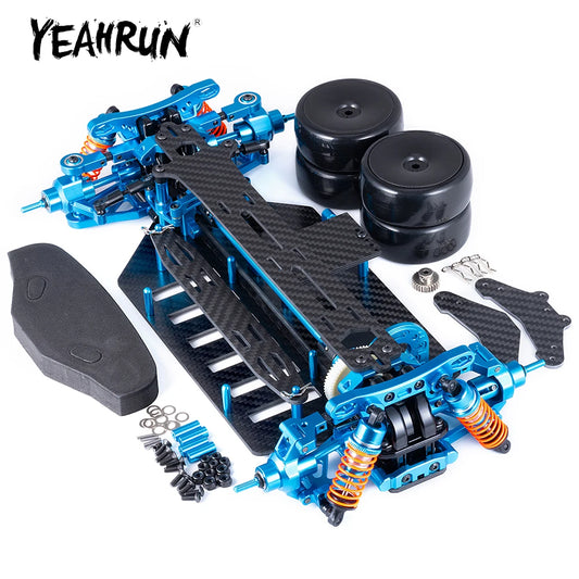 YEAHRUN Metal Alloy & Plastic & Carbon Fiber Chassis Shaft Drive Frame