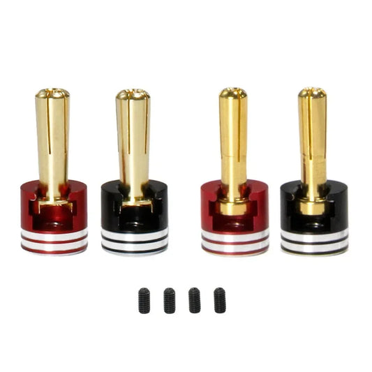 4pcs/set Welding-free Hard Shell Metal Heatsink Bullet Plugs & Grips