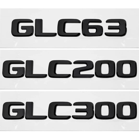 ABS Plastic GLC63 GLC200 GLC300 Trunk Rear Logo Badge Emblem Sticker