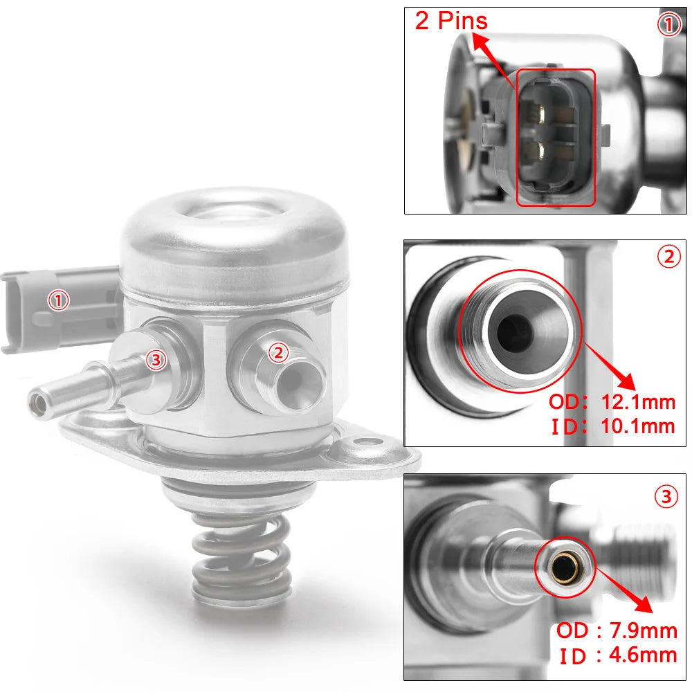 LIZHI- High Pressure Fuel Pump For 09-14 Hyundai Sonata & 09-15 Kia