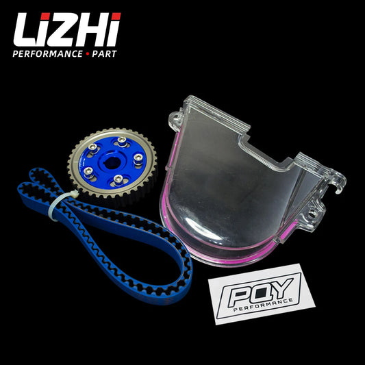 LIZHI RACING - HNBR Racing Timing Belt + Aluminum Cam Gear + Cam Cover