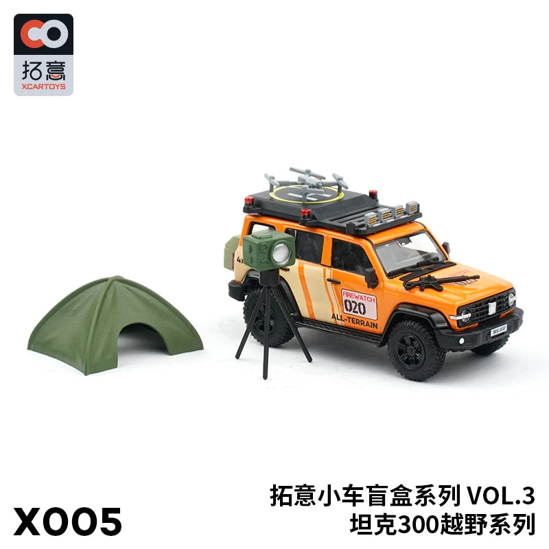 XCARTOYS 1:64 Tank 300 SUV Random Blind Box Diecast Simulation Model