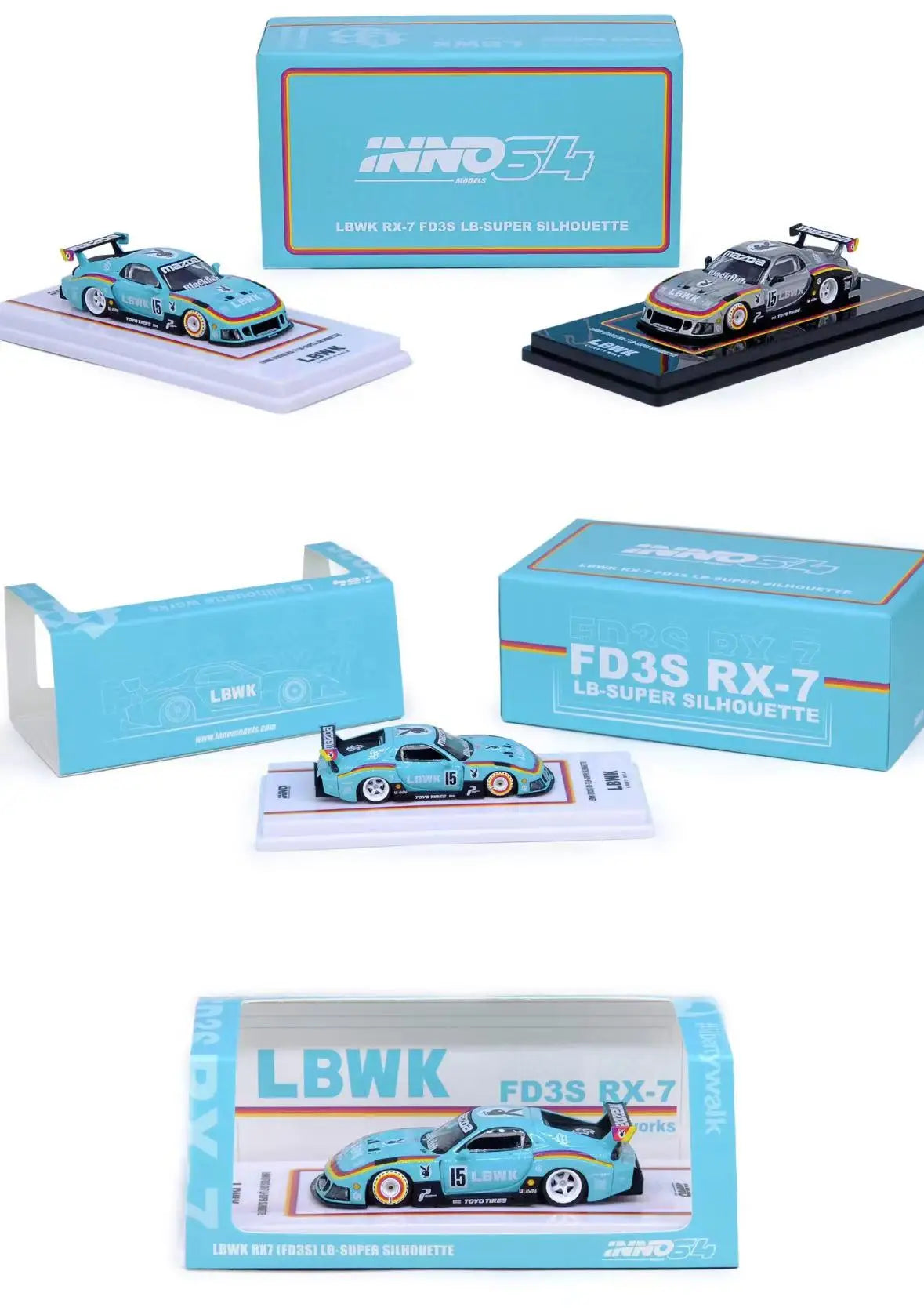 **Random Chase**INNO 1:64 BEIJING Limited LBWK FD3S LB-SUPER Diecast