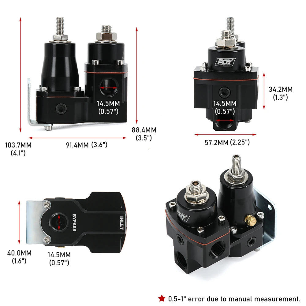 LIZHI - EFI to Carb Dual Stage Adjustable Fuel Pressure Regulator Kit