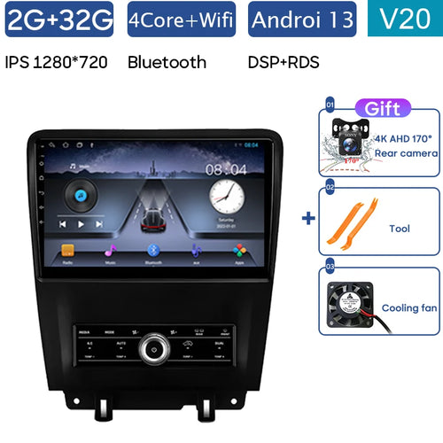 7862 For Ford Mustang V S-197 2009 - 2014 Android Auto Car Radio