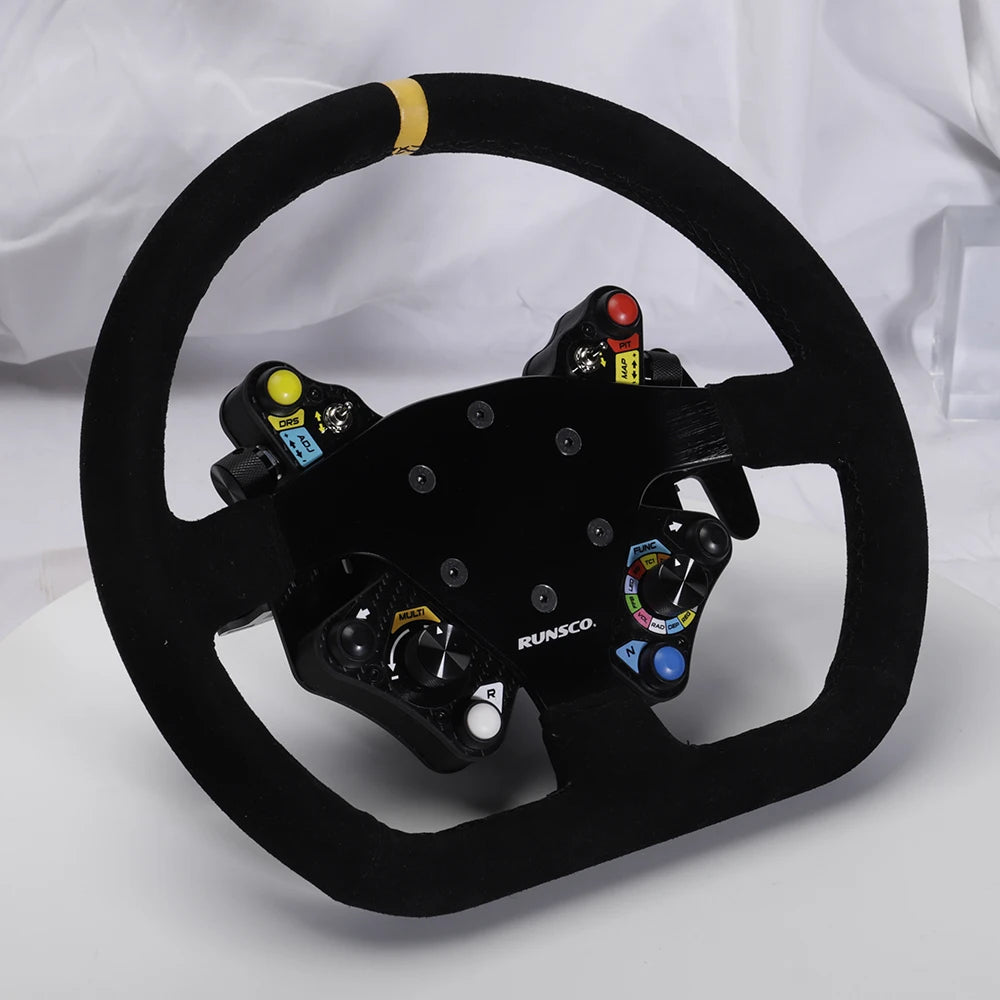 320mm Flat Steering Wheel And Sim Hub Sport Racing Game Steering Wheel