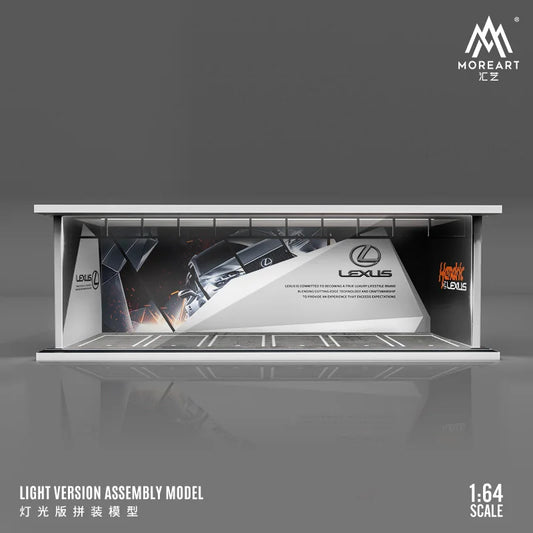 Timemicro+MoreArt 1:64 LEXUS theme - light version assembled garage