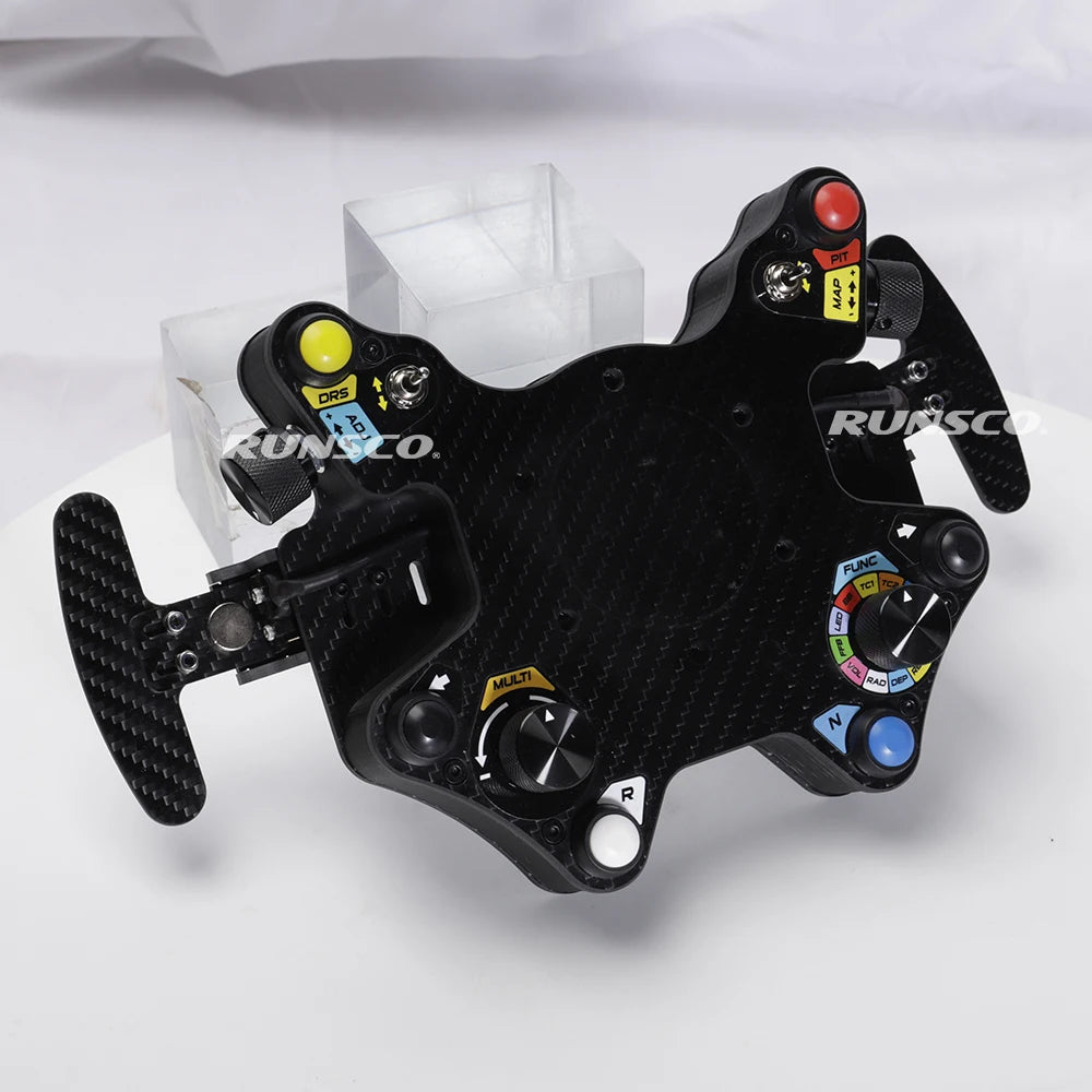 320mm Flat Steering Wheel And Sim Hub Sport Racing Game Steering Wheel