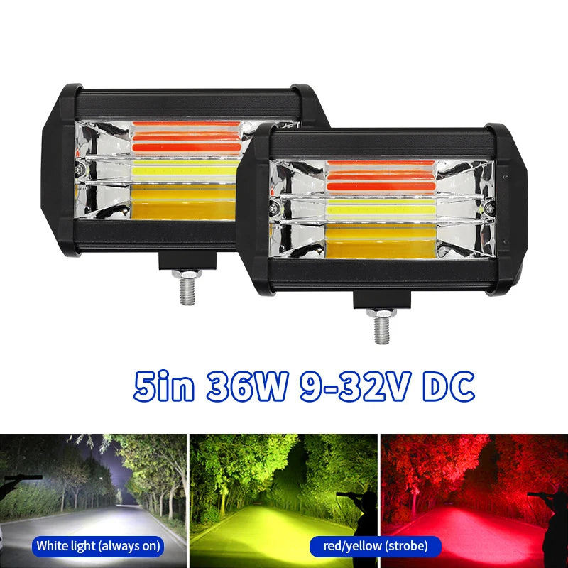 5 inch 36W Led Work Light Bar 9V-32V DC for Tractor Boat Off-Road