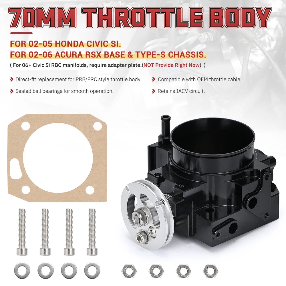 LIZHI  - Car 70MM Intake Throttle Body For Honda k-series