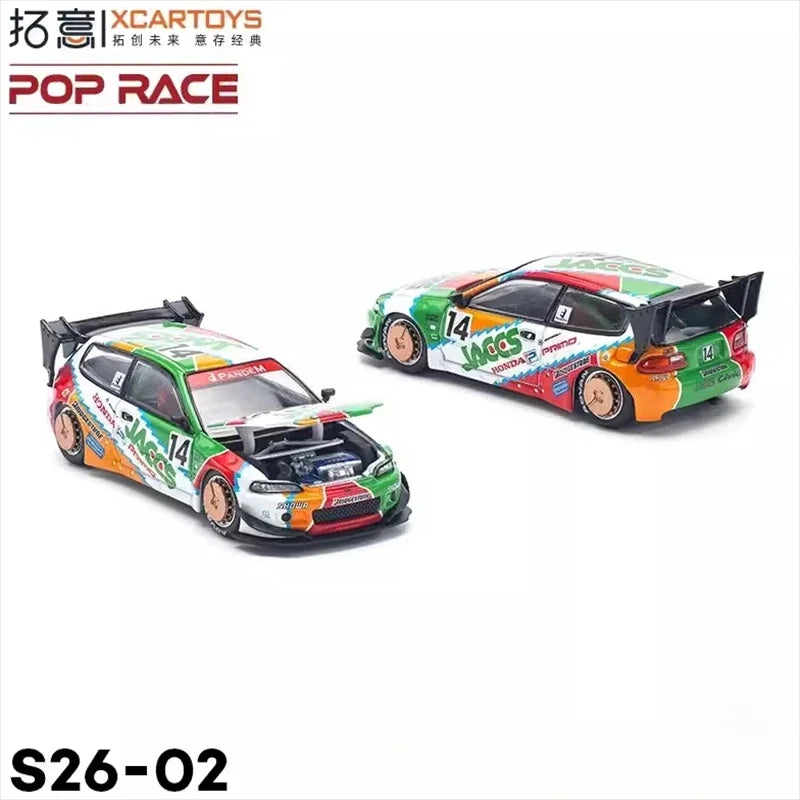 **Pre-order **Xcartoys x POP RACE 1:64 Pandem Civic EG6 Mk5 Rocket