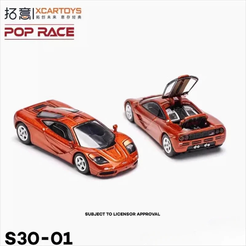 **Pre-order **Xcartoys x POP RACE 1:64 F1 Orange Model Car