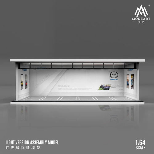 Timemicro+MoreArt 1:64 Nissan theme - light version assembled garage